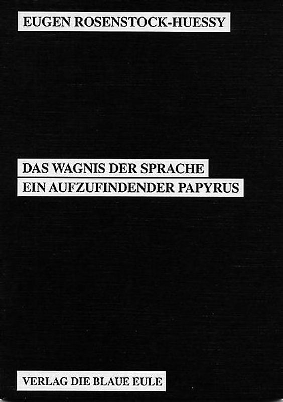 Das Wagnis der Sprache