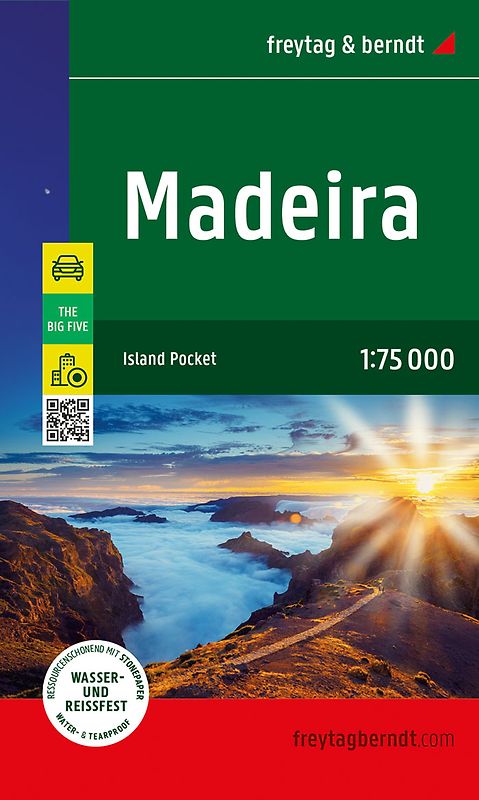 Madeira, Straßen- und Freizeitkarte 1:75.000, freytag & berndt
