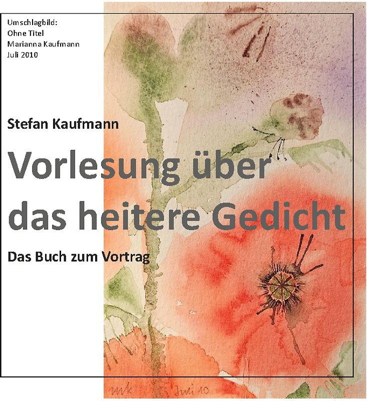 Vorlesung über das heitere Gedicht