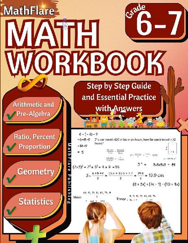 MathFlare - Math Workbook 6th and 7th Grade
