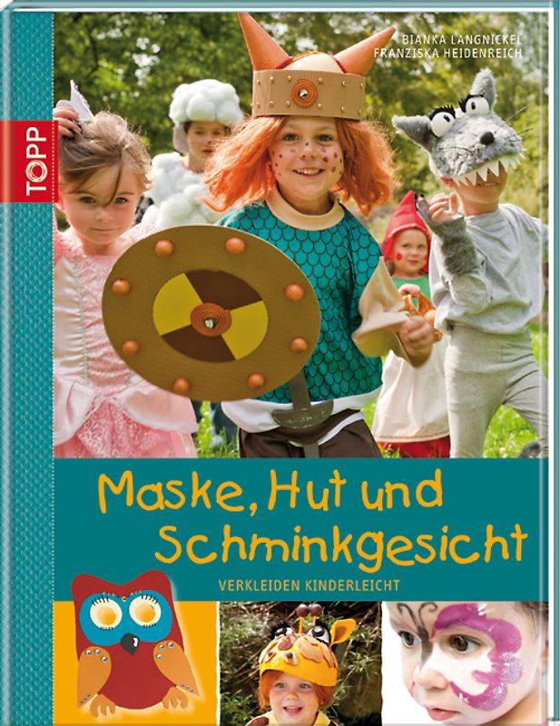 Maske, Hut und Schminkgesicht