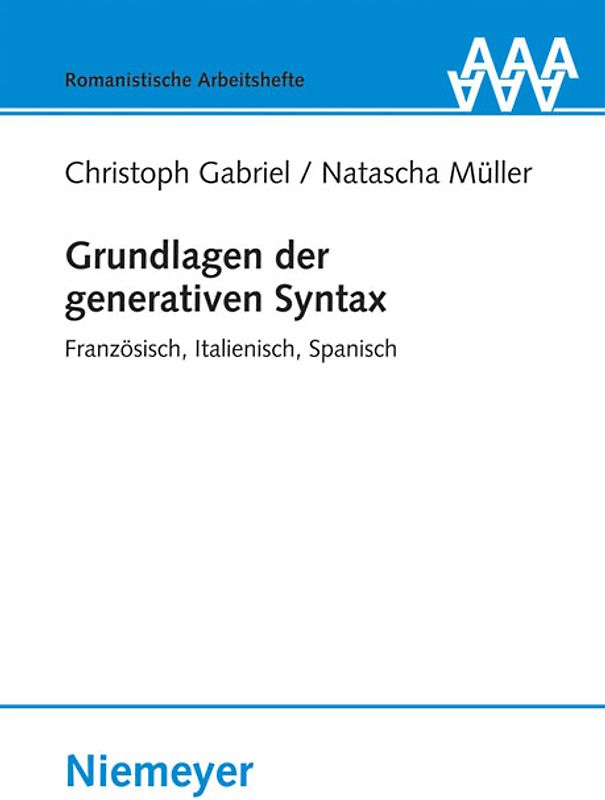 Grundlagen der generativen Syntax