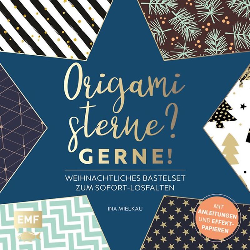 Origamisterne? Gerne! – Weihnachtliches Bastelset zum Sofort-Losfalten