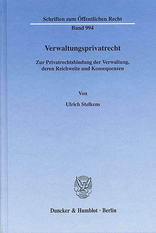 Verwaltungsprivatrecht.