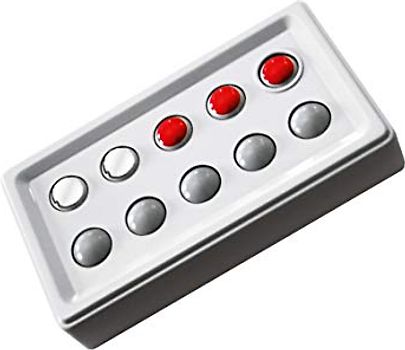 Abaco tricolor: Abaco 10 tricolor: rot-weiss (Abaco tricolor: Dreifarbig und innovativ: Die Zähl- und Rechenrahmen mit dem genialen Dreh!)