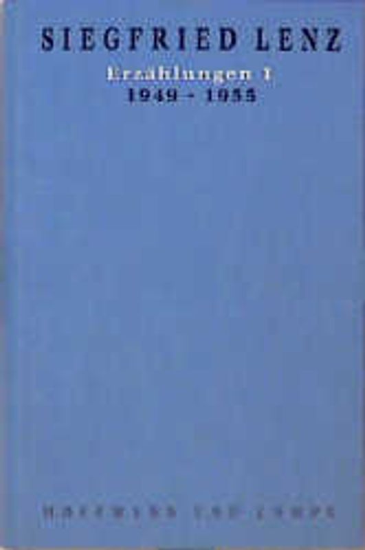 Werkausgabe in Einzelbänden / Erzählungen 1