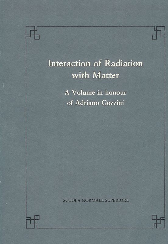 Interaction of radiation with matter