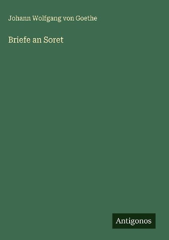 Briefe an Soret
