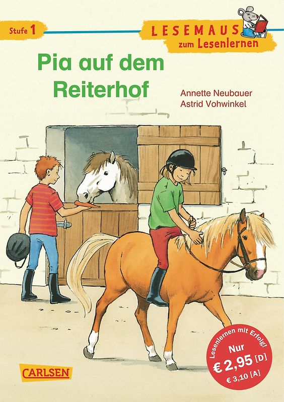 LESEMAUS zum Lesenlernen Stufe 1: Pia auf dem Reiterhof