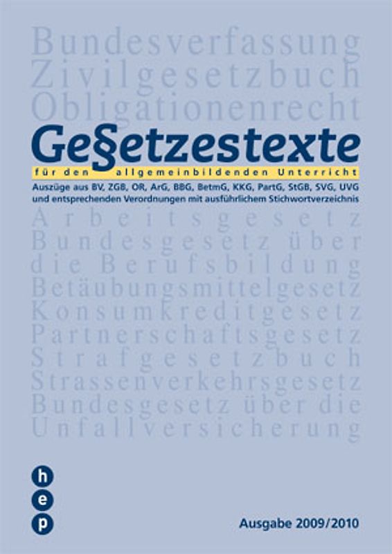 Gesetzestexte 2009/2010
