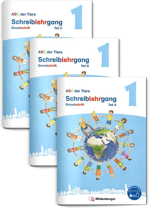 ABC der Tiere 1 Neubearbeitung – Schreiblehrgang Grundschrift, Teil A, B und C