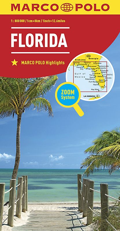 MARCO POLO Kontinentalkarte Florida 1:800.000