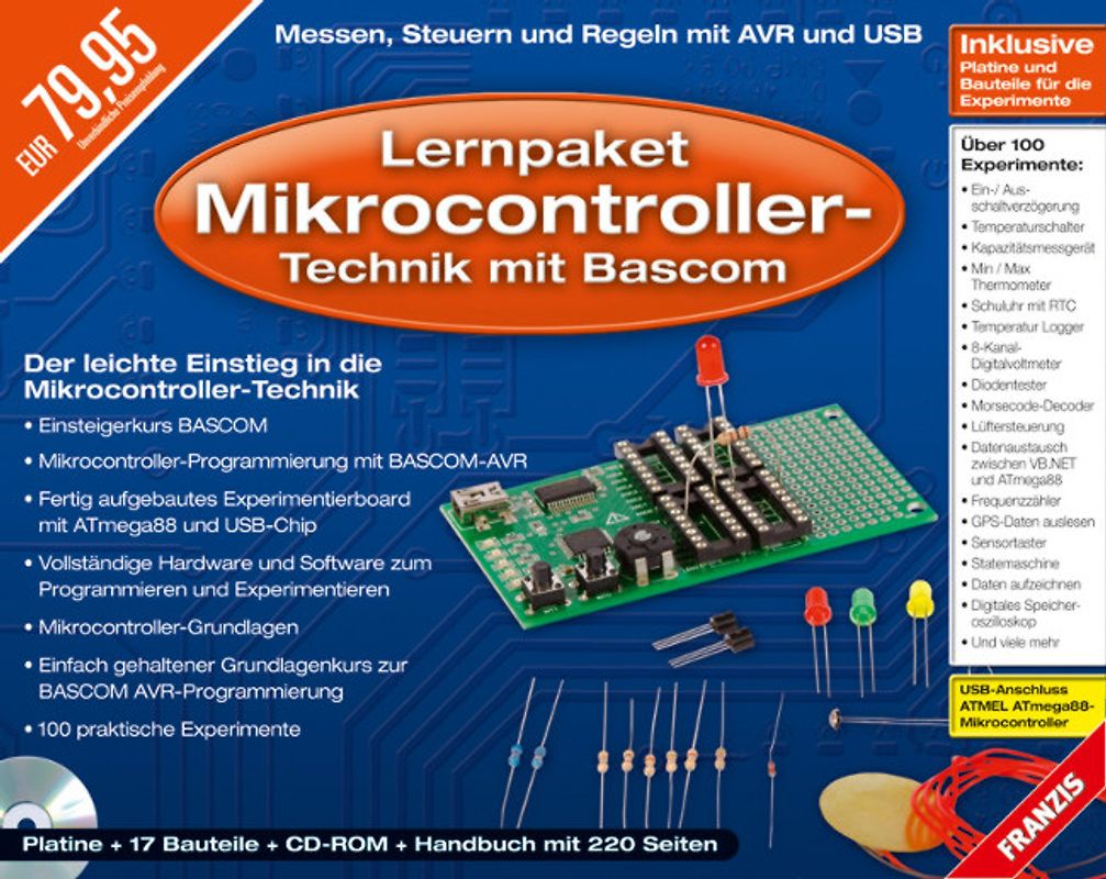 Lernpaket Mikrocontroller-Technik mit Bascom