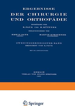 Ergebnisse der Chirurgie und Orthopädie