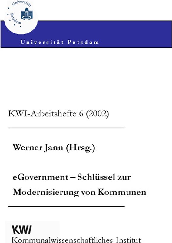 eGovernment - Schlüssel zur Modernisierung von Kommunen