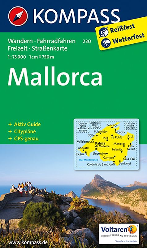 KOMPASS Wanderkarte Mallorca