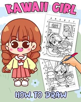 How To Draw Kawaii Girl: Cute Drawing Book With 25 Easy And Simple Pictures To Learn To Draw | Stress Relief Gifts | Relaxation Gifts | Anxiety Relief Gifts