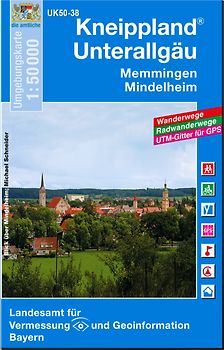 UK50-38 Kneippland Unterallgäu. Memmingen, Mindelheim, Kaufbeuren, Bad Wörishofen, Illertissen, Krumbach (Schwaben),