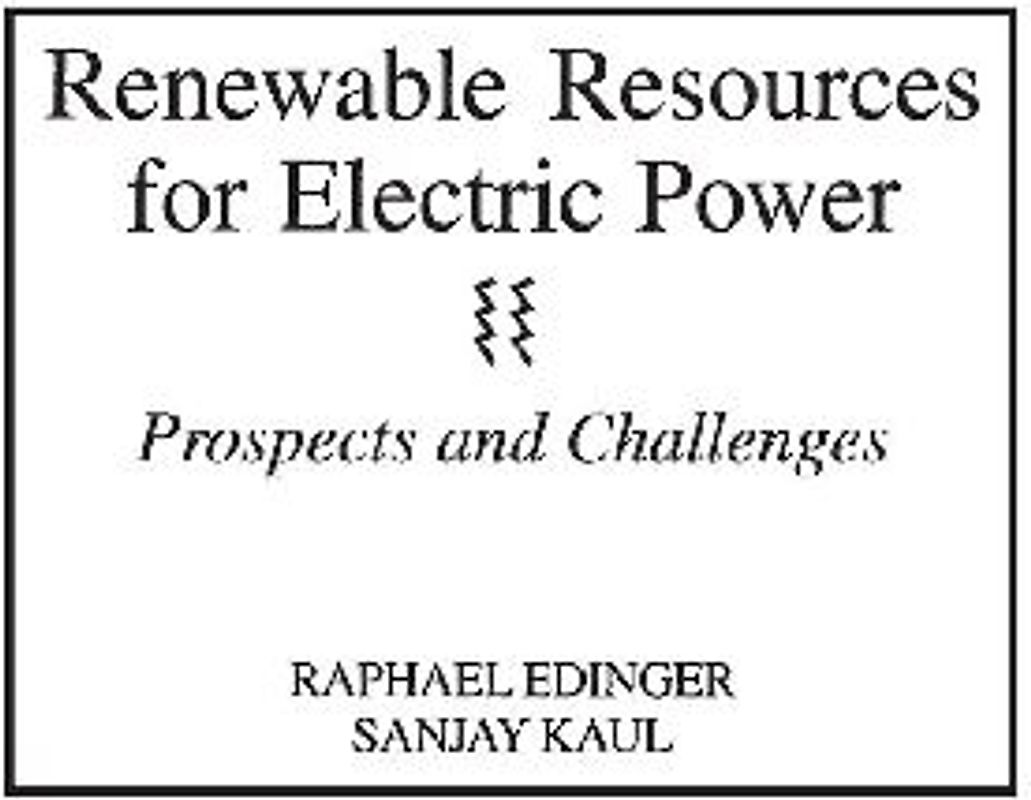 Renewable Resources for Electric Power