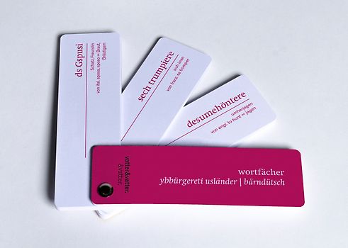 Wortfächer Berndeutsch "Ybbürgereti Usländer"
