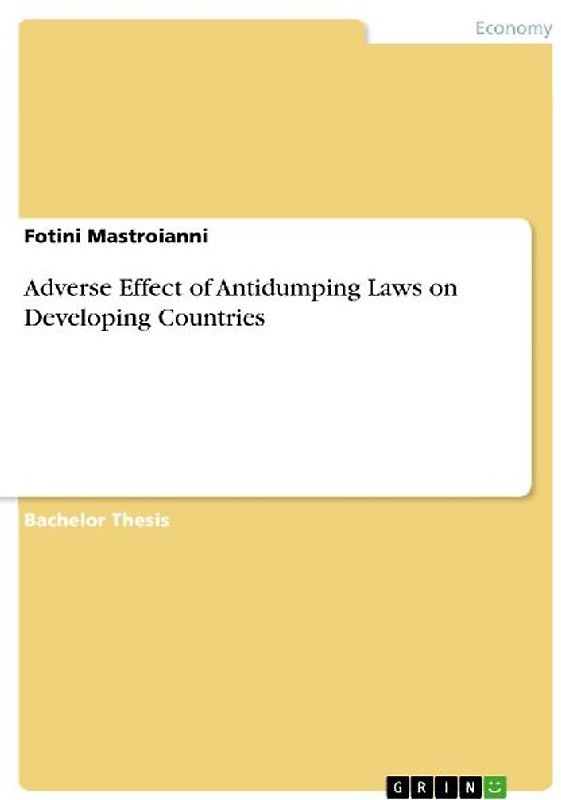 Adverse Effect of Antidumping Laws on Developing Countries