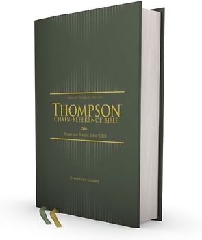 Esv, Thompson Chain-Reference Bible, Hardcover, Green, Red Letter