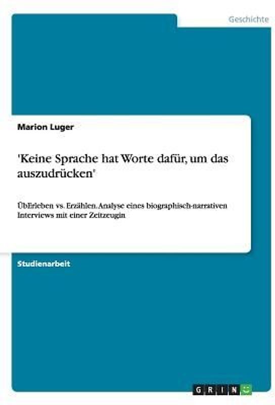 Keine Sprache hat Worte dafür, um das auszudrücken