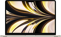 Apple MacBook Air 13.6 (Écran Retina Liquid True Tone) Puce M2 (GPU 10 cœurs) 8 Go RAM 512 Go SSD [Mi-2022, clavier anglais, QWERTY] lumière stellaire
