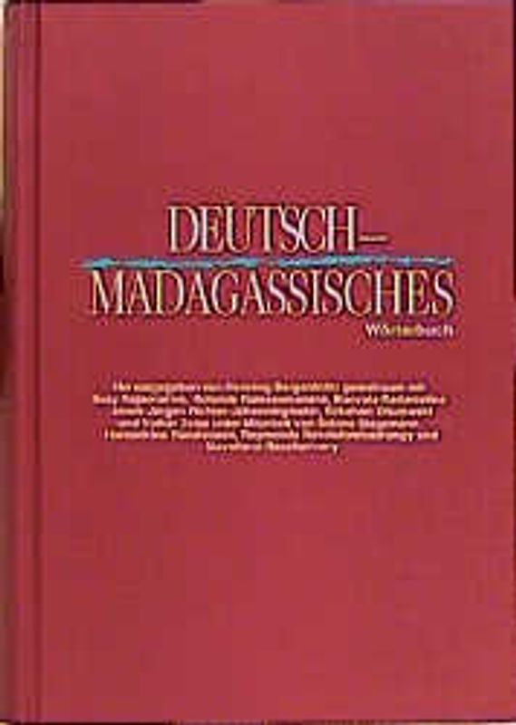 Deutsch-Madagassisches Wörterbuch