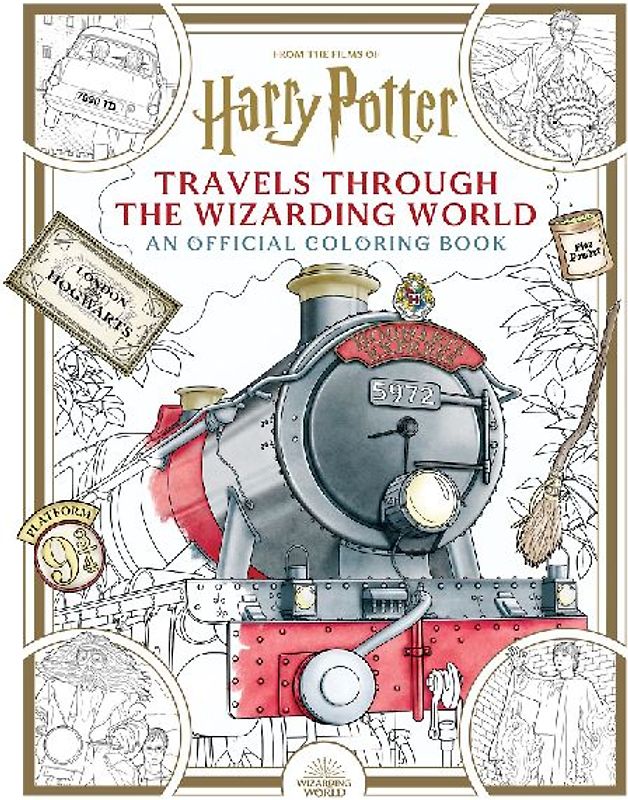 Harry Potter: Travels Through the Wizarding World: An Official Coloring Book