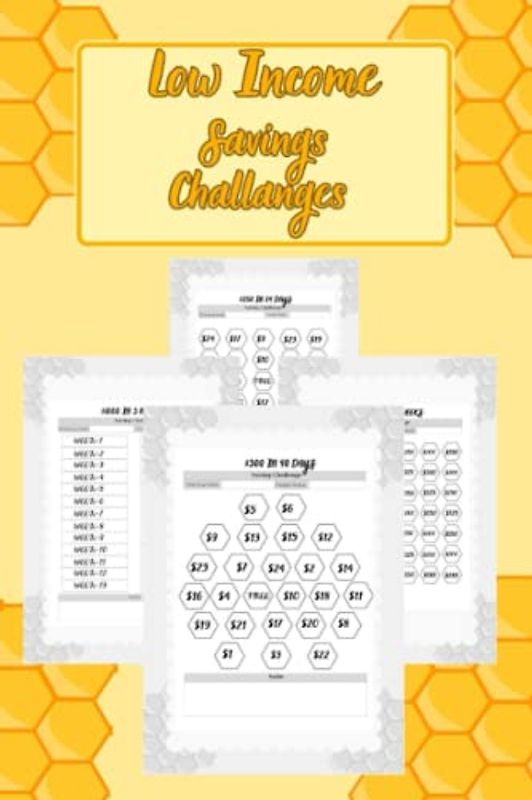 Low Income Savings Challanges Log Book: 250/300/500/1000/3000/5000/10000 Budget Savings Challanges | 2023 Edition | 100 pages Savings Tracker | Fun Ways to Save Money|