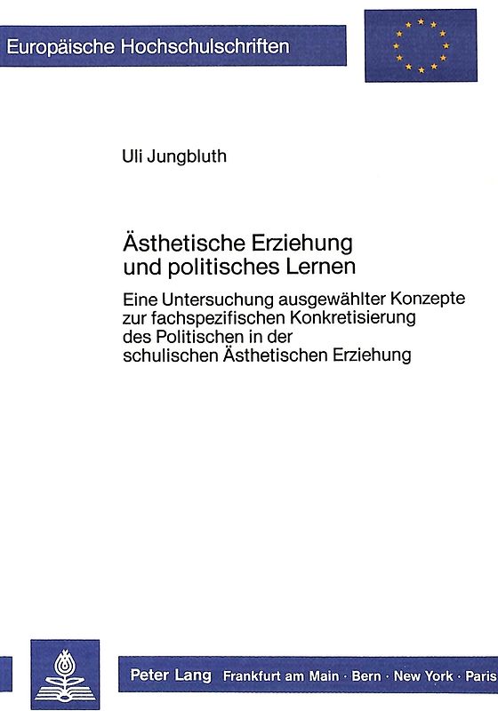 Ästhetische Erziehung und politisches Lernen