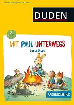 Übungsblock: Mit Paul unterwegs - Lustige Leserätsel - 2. Klasse