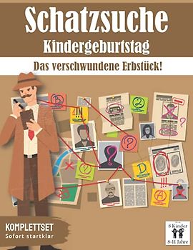 Schatzsuche: Das verschwundene Erbstück!: All incl. Schnitzeljagd Set | für 8-11 Jährige, bis zu 8 Kinder (Partyspiele zum Kindergeburtstag)
