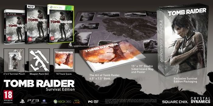 Tomb Raider [Survival Edition inkl. Artbook, Karten-Poster, Outdoor-Beutel, Internationale Version] Xbox 360