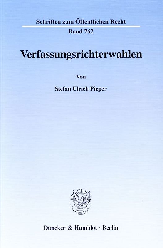 Verfassungsrichterwahlen.