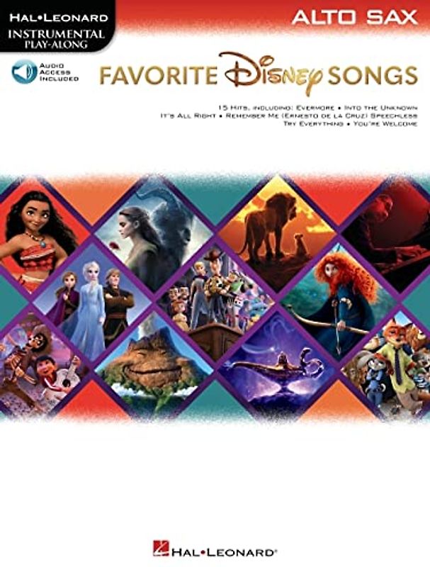 Favorite Disney Songs: Instrumental Play-along for Alto Sax, Includes Downloadable Audio