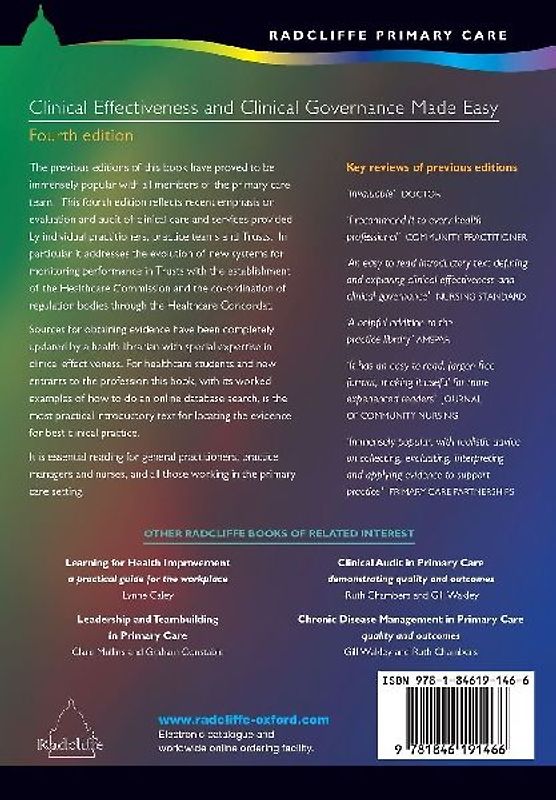 Clinical Effectiveness and Clinical Governance Made Easy