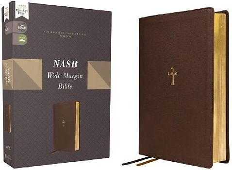 Nasb, Wide Margin Bible, Leathersoft, Brown, Red Letter, 1995 Text, Comfort Print