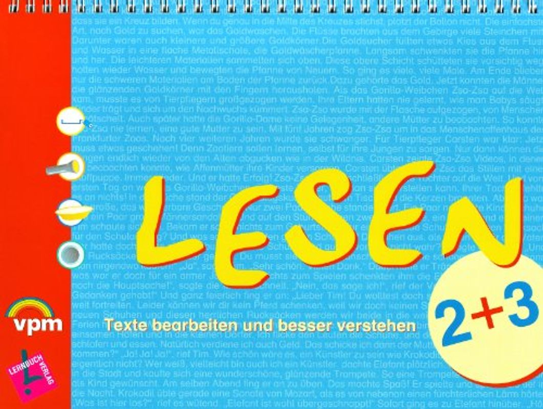 Lernbuch: Lesen 2/3. Texte bearbeiten und besser verstehen