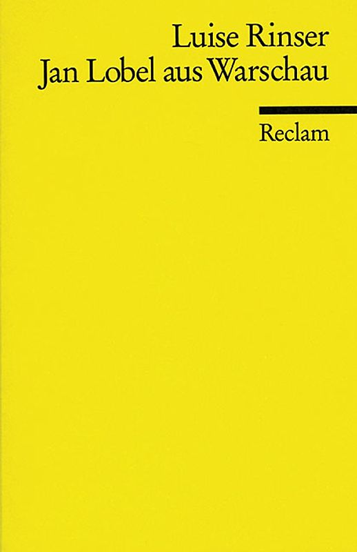 Jan Lobel aus Warschau u. a. Erzählungen
