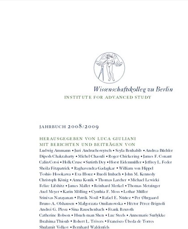 Wissenschaftskolleg zu Berlin /Institute for Advanced Study / Wissenschaftskolleg zu Berlin / Institute for Advanced Study