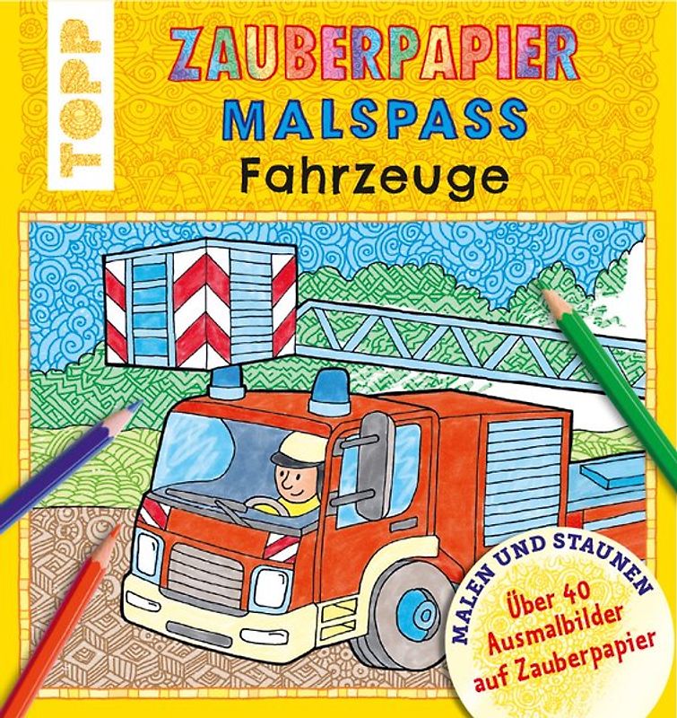 Zauberpapier Malspaß Fahrzeuge