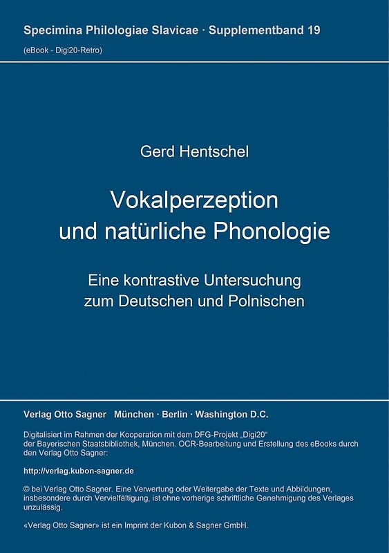 Vokalperzeption und natürliche Phonologie