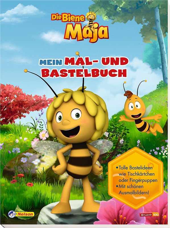 Die Biene Maja: Mein Mal- und Bastelbuch