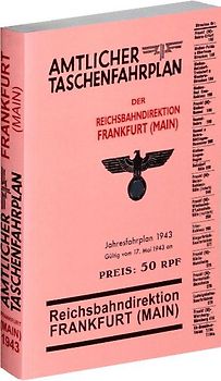 Amtlicher Taschenfahrplan für Frankfurt (Main) Jahresfahrplan 1943