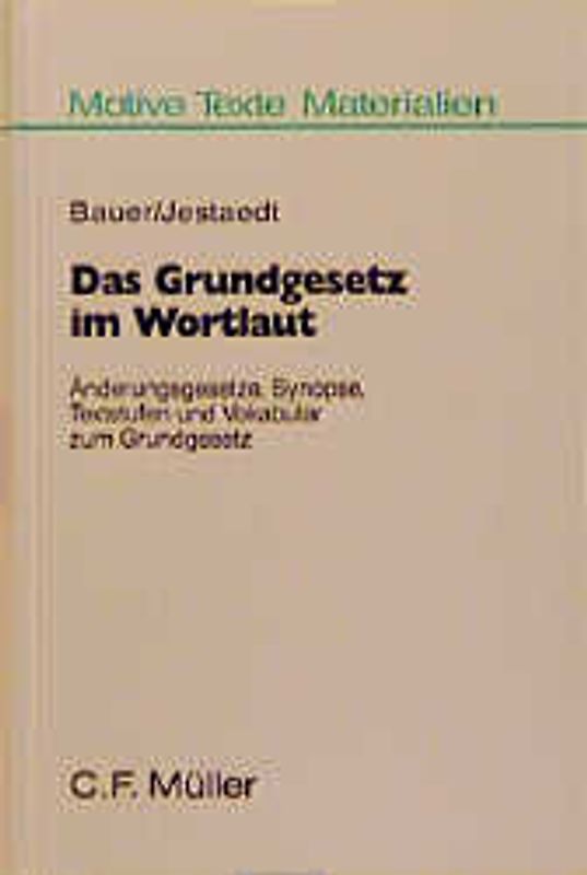 Das Grundgesetz im Wortlaut