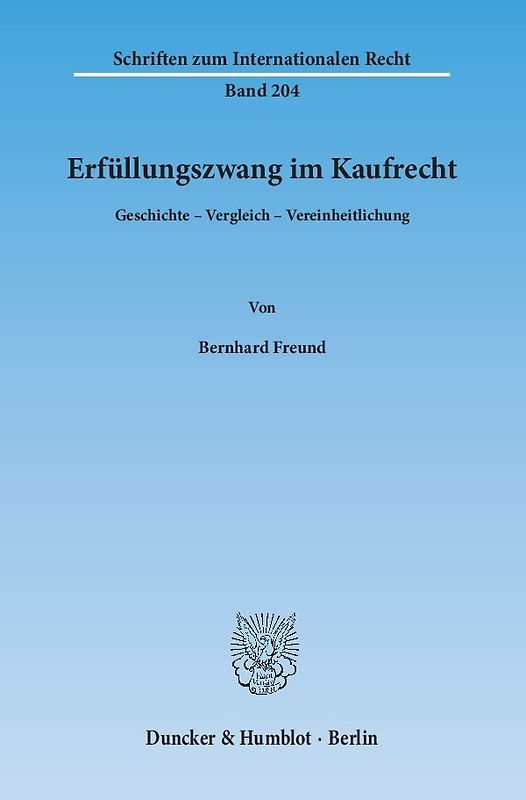 Erfüllungszwang im Kaufrecht.