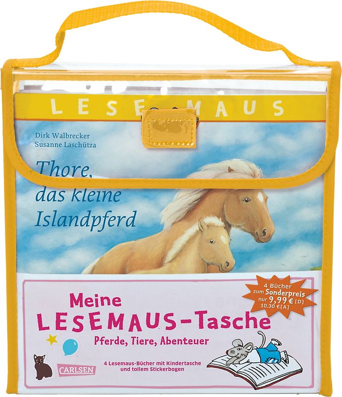 LESEMAUS: Meine Lesemaus-Tasche – Pferde, Tiere, Abenteuer