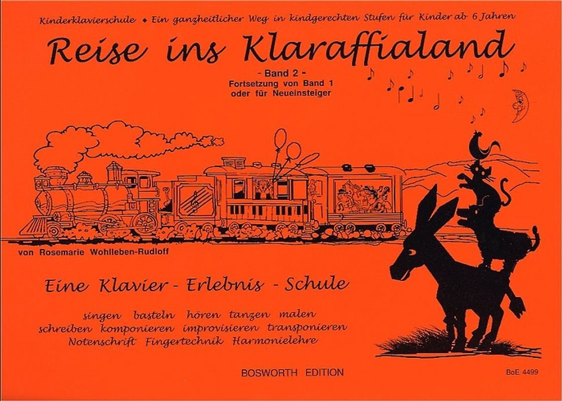 Reise ins Klaraffialand. Eine Klavier-Erlebnis-Schule